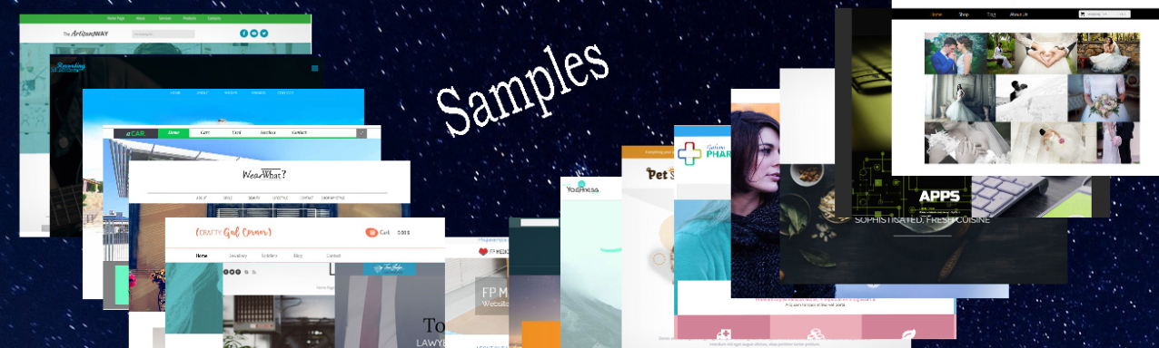 Website sample pages